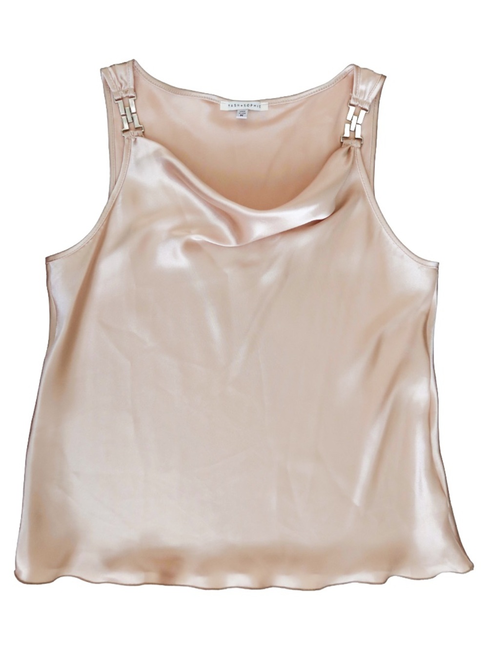 Tash and Sophie Champagne Gold Satin Top